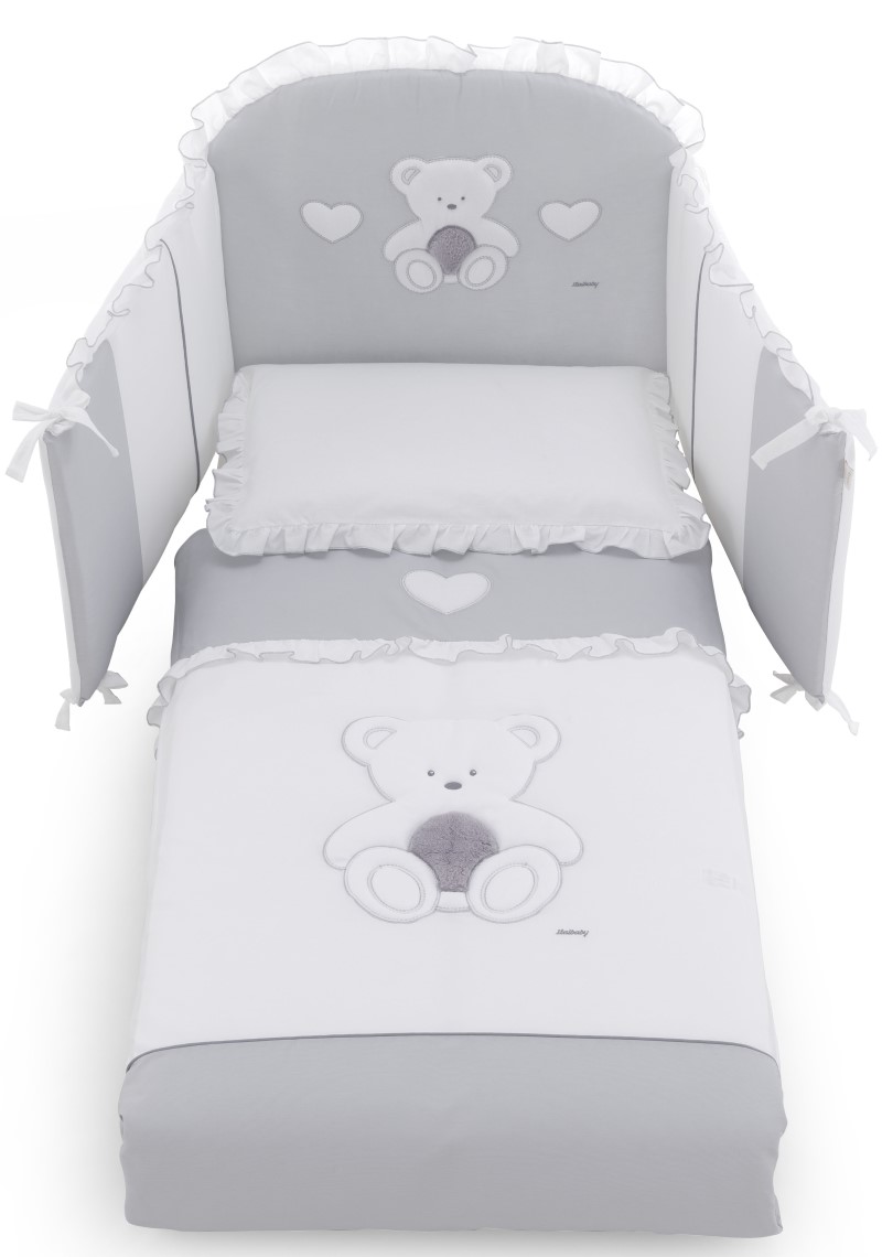 Set obliečok do postieĽky 4v1 a mantinelom Peluche